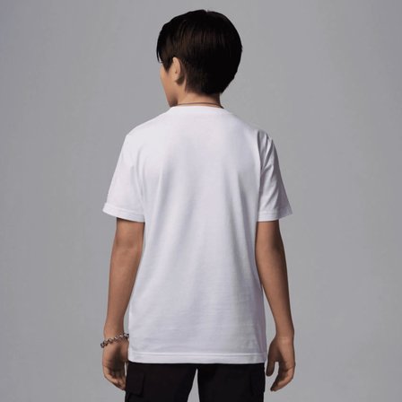 Nike JDB MJ WORDMARK EMB CREW Çocuk Beyaz Tişört 95D634-001