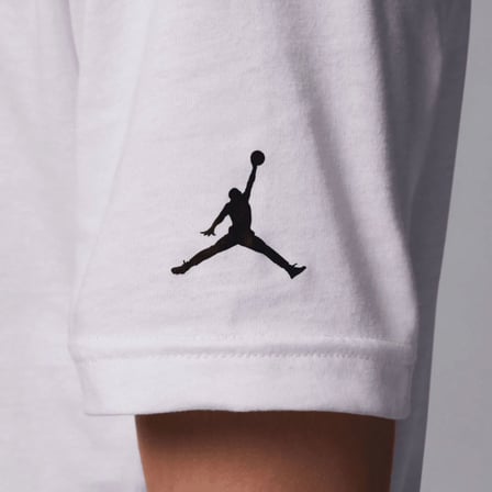 Nike JDB MJ WORDMARK EMB CREW Çocuk Beyaz Tişört 95D634-001