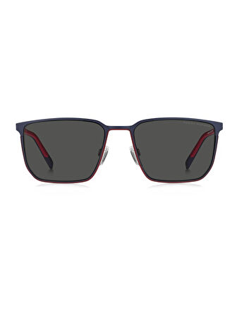 Tommy Hilfiger Erkek Titanyum Güneş Gözlüğü Th 2272/s Mavi çerçeve Füme Uv 400 Cam