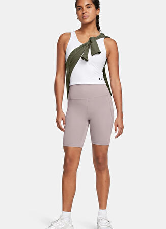 Gri Kadın Lastikli Bel Dar Kalıp Tayt 1382521-015 Meridian Bike Short 7in