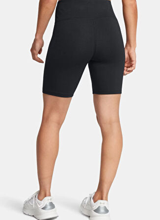 Under Armour 1386703-001-UA Rival 7in Short Siyah Lastikli Bel Dar Düz Kadin Şort