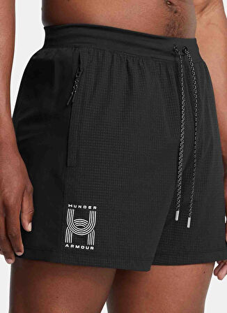 Siyah Erkek Lastikli Bel Şort 1386620-001 UA RUN ANYWHERE SHORTS