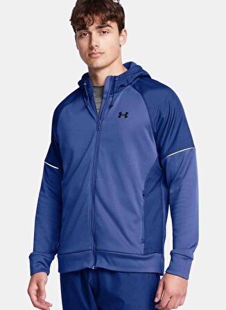 Under Armour Zip Ceket, L, Mavi