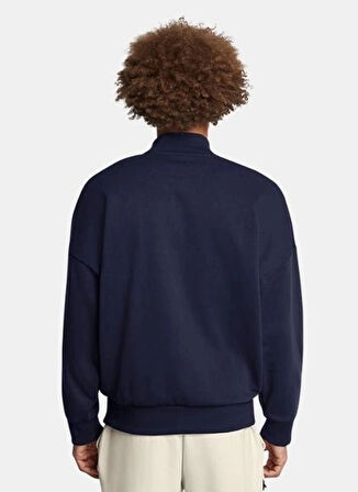 Lacivert Erkek Fermuarlı Yaka Normal Kalıp Sweatshirt 1386550-410 UA Icon HWT Terry OS 1/