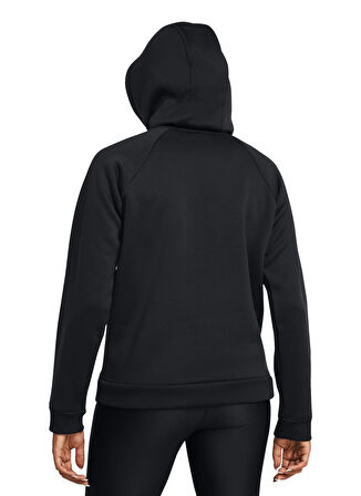 Siyah Kadın Kapüşon Yaka Sweatshirt 1386507-001 UA Armour Fleece Hoodie