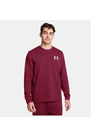 Erkek UA Rival Terry LC Bisiklet Yaka Sweatshirt 1370404-625