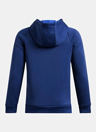 Under Armour Düz Erkek Mavi Sweatshırt 1386704-432-UA B Armour Flc Pro Hoo