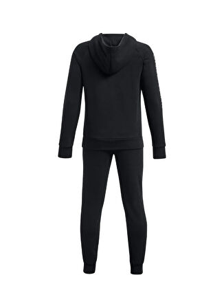 Under Armour Düz Siyah Erkek Çocuk Eşofman Takımı 1379802-002-UA Rival Fleece Suit