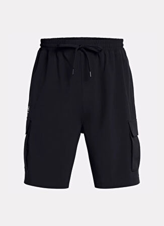 1386560-001 UA Vibe Woven Cargo Sho Loose Fit Siyah Erkek Şort