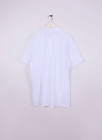 Under Armour Düz Beyaz Erkek Çocuk T-Shirt 1387073-100-UA B Icon Polo