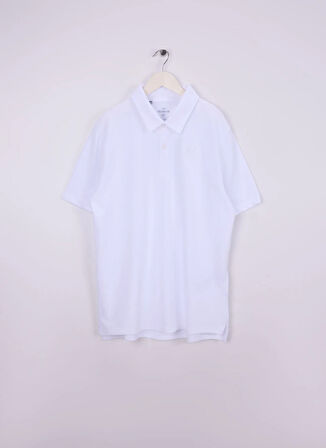 Under Armour Düz Beyaz Erkek Çocuk T-Shirt 1387073-100-UA B Icon Polo