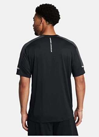 Siyah Erkek Yuvarlak Yaka Normal Kalıp T-Shirt 1385976-001 UA Tech Utility SS