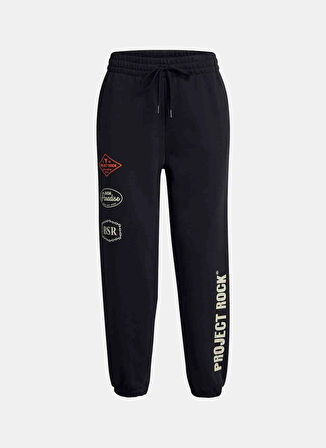 Under Armour Siyah Kadın Normal Düz Eşofman Altı 1386445-001 Pjt Rck HWT Pnt Tools