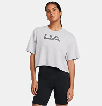 Under Armour W Boxy Crop Branded Ss Kadın Tişört 1386846