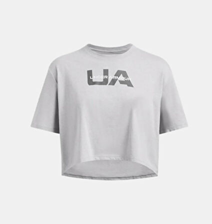 Under Armour W Boxy Crop Branded Ss Kadın Tişört 1386846
