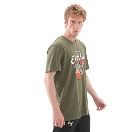A1387376-390-390 Under Armour Ua M Hw Hoops Certıfıed Ss Erkek T-Shirt Yeşil