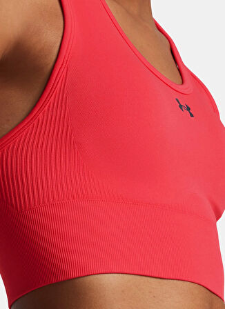 Under Armour Kırmızı Sporcu Sütyeni 1384419-713 Vanish Seamless Mid Bra