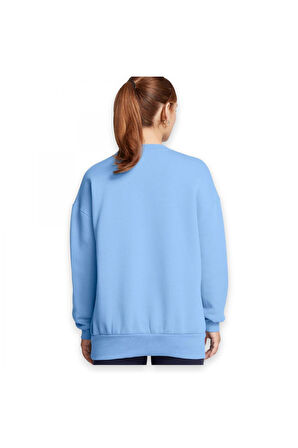 Under Armour 1379475 Essential Flc Os Crew Sweat Açık Mavi Kadın Sweatshirt