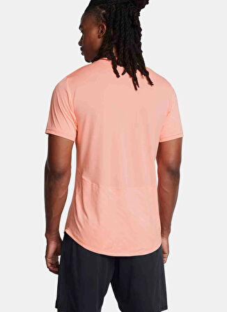 Turuncu Erkek Yuvarlak Yaka Normal Kalıp Baskılı T-Shirt 1381050-897 UA M's Ch. Pro Train SS