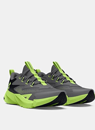 Under Armour Gri - Yeşil Erkek Koşu Ayakkabısı 3027691-100-UA BGS Scramjet 6