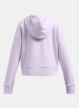 Under Armour Düz Kız Çocuk Lila Sweatshırt 1379517-535-UA Rival Fleece Hoodie