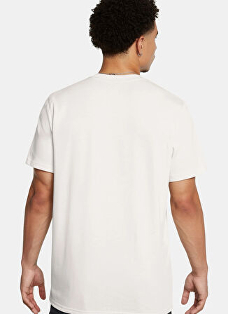 Beyaz Erkek Yuvarlak Yaka T-Shirt 1387108-114 Curry Hvyweight Trend T