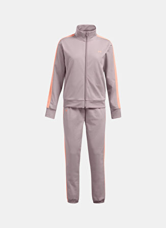 Gri Kadın Fermuarlı Yaka Normal Kalıp Eşofman Takımı 1365147-016 Tricot Tracksuit