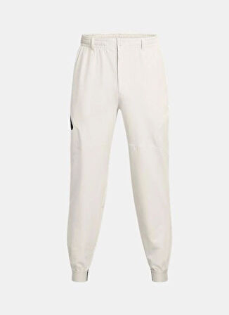 Beyaz Erkek Lastikli Bel Eşofman Altı 1388823-110 UA Unstoppable Joggers