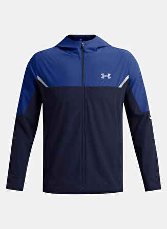 Lacivert Erkek Fermuarlı Yaka Normal Kalıp Zip Ceket 1389255-410 Vanish Woven Utility Ja