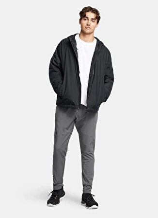 Siyah Erkek Fermuarlı Yaka Normal Kalıp Zip Ceket 1388902-001 UNSTOPPABLE INS JACKET
