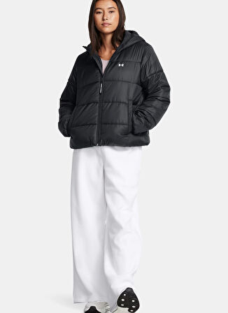 Siyah Kadın Fermuarlı Yaka Normal Kalıp Zip Ceket 1389183-001 LW INSULATE JACKET