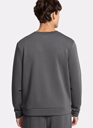 1389351-025 UA Unstoppable Flc Crew Gri Yuvarlak Yaka Fitted Erkek Sweatshirt