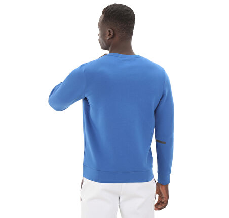 A1389351-432-432 Under Armour Ua Unstoppable Flc Crew Eu Erkek Sweatshirt Mavi