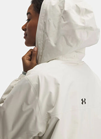 Under Armour 1388822-279-UA Cloudstrike Anorak Taş Dik Yaka Normal Düz Kadın Yağmurluk