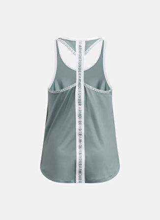 Under Armour Düz Haki Kız Çocuk Atlet 1363374-348-Tech Knockout Tank