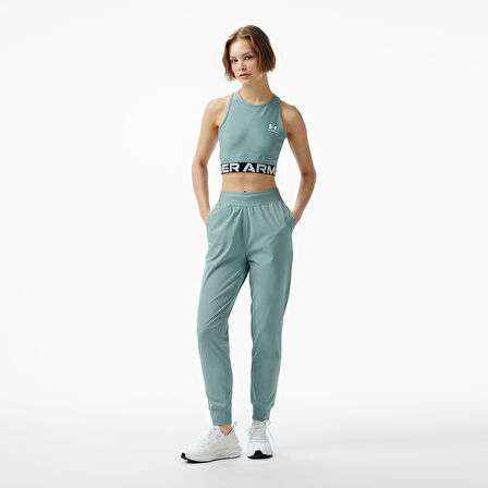 Under Armour HeatGear Rib Kadın Yeşil Bra