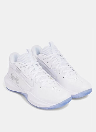Under Armour 3028512-103 UA Lockdown 7 Beyaz Erkek Basketbol Ayakkabısı