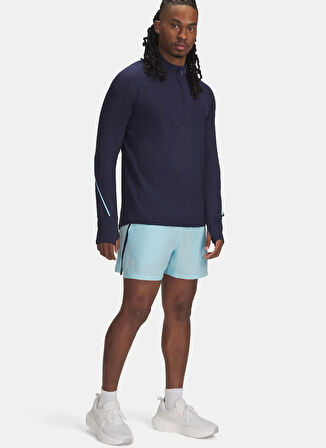 1382617-494 UA LAUNCH 5'' SHORTS Fitted Açık Gri Erkek Şort