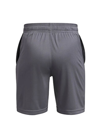 Under Armour Lastikli Bel Normal Gri Erkek Çocuk Şort 1383333-025-UA Tech Logo Shorts