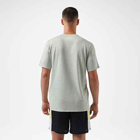 Under Armour Tech Vent Geotessa Ss Erkek Yeşil Antrenman T-Shirt