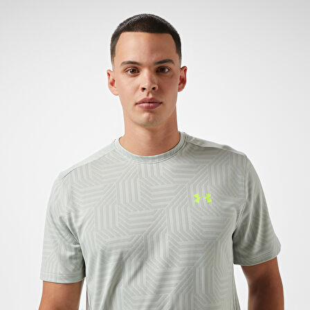 Under Armour Tech Vent Geotessa Ss Erkek Yeşil Antrenman T-Shirt