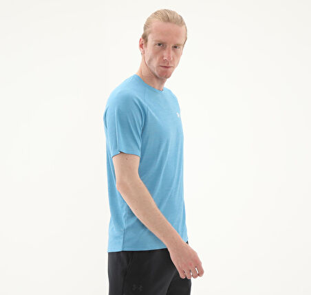 A1382796-452 Under Armour Ua Tech Textured Ss Erkek T-Shirt Mavi