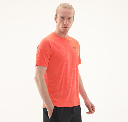 A1382796-847 Under Armour Ua Tech Textured Ss Erkek T-Shirt Turuncu