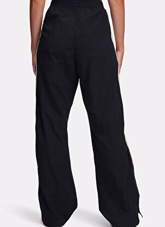 Under Armour 6000277-001 Icon Crinkle Tear-Away Siyah Lastikli Bel Loose Fit Düz Kadın Eşofman Altı