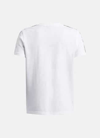 Under Armour Düz Beyaz Erkek Çocuk T-Shirt 6001583-100-UA B Sportstyle Taped S