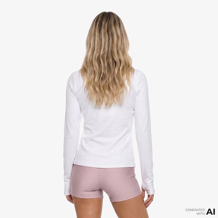 Under Armour Motion 1/2 Zip Emea Kadın Beyaz Antrenman Sweatshirt