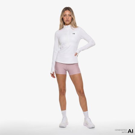 Under Armour Motion 1/2 Zip Emea Kadın Beyaz Antrenman Sweatshirt