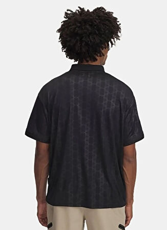 1390110-001 M's 96 Terrace Jsy SS Polo Yaka Loose Fit Baskılı Siyah Erkek T-Shirt