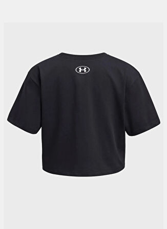 Under Armour Düz Siyah Erkek Çocuk T-Shirt 1389755-001-UA Rival SS