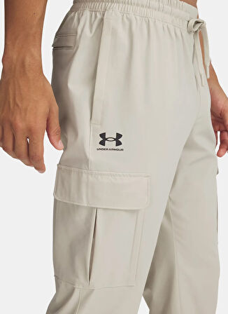 Under Armour 1386558-289-UA Vibe Woven Cargo Pan Kahve Bağlamalı Bel Normal Düz Erkek Eşofman Altı